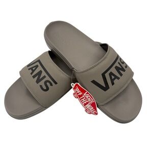 Vans La Costa Slide-On Sandals Men's Size 11 Dark Gray Off The Wall NEW Beach